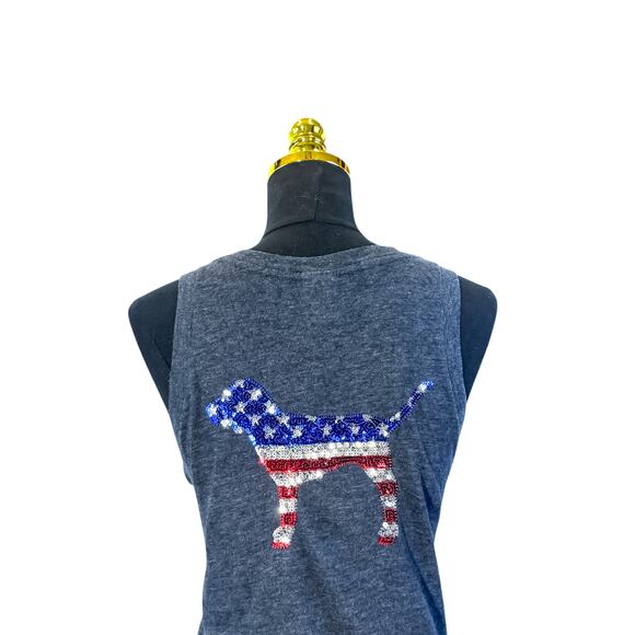 Victoria's Secret PINK Sequin Dog Tank Top - Size L - Picture 5 of 6